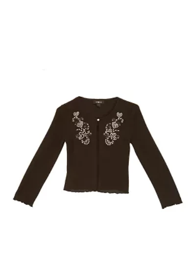 Girls 7-16 Cardigan and Tank Set