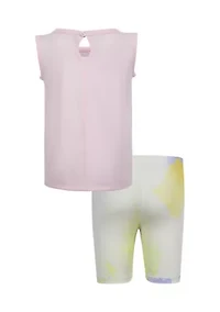 Girls 4-6x Sleeveless Swing Tank Top and Bike Shorts Set