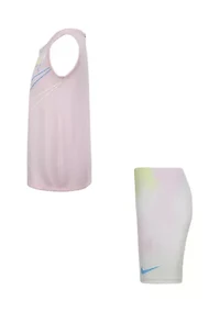 Girls 4-6x Sleeveless Swing Tank Top and Bike Shorts Set