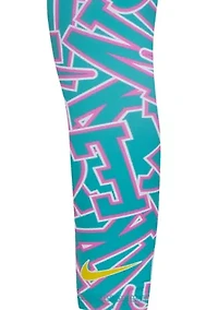 Girls 4-6x Patch Print Leggings