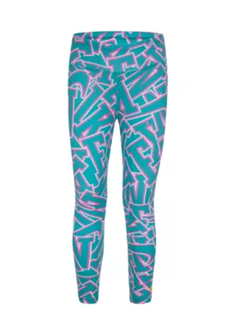 Girls 4-6x Patch Print Leggings