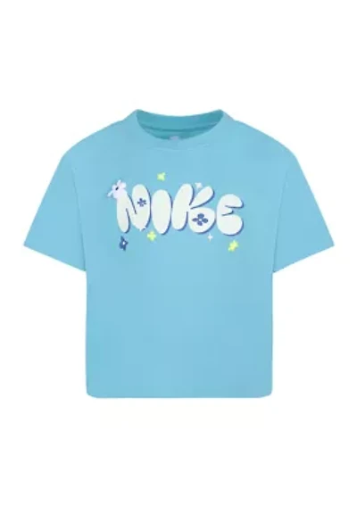 Girls 4-6x Flower Logo Graphic T-Shirt