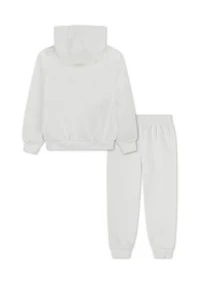 Girls 4-6x Embroidered Hoodie and Joggers Set