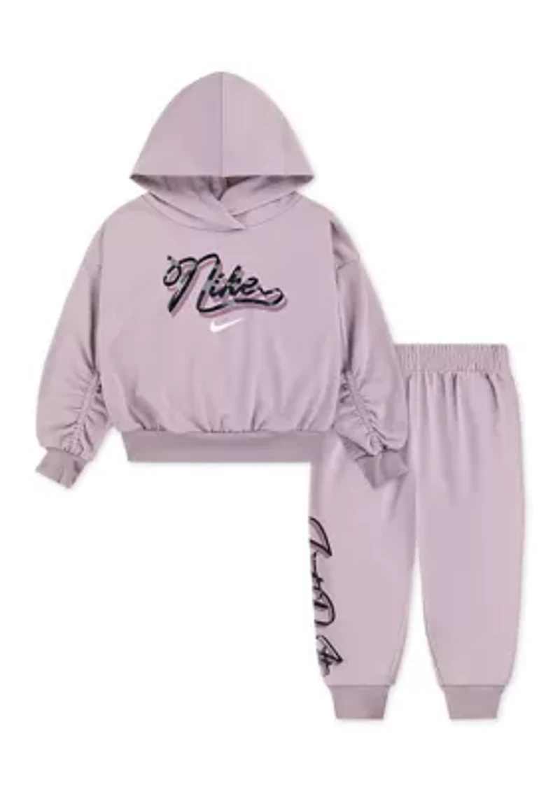 Girls 4-6x Ballet Graphic Hoodie and Joggers Set
