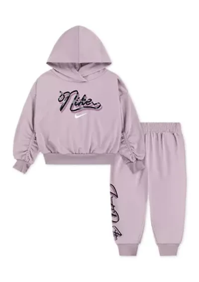 Girls 4-6x Ballet Graphic Hoodie and Joggers Set