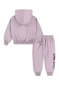 Girls 4-6x Ballet Graphic Hoodie and Joggers Set