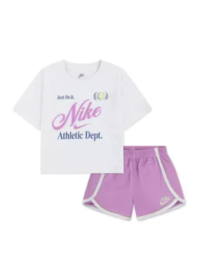 Girls 4-6x Courtside Shirt and Shorts Set