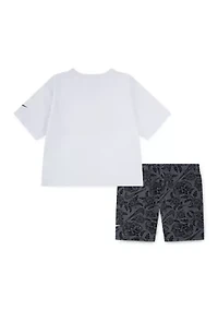 Girls 4-6x Just Do It Lace Shirt and Shorts Set