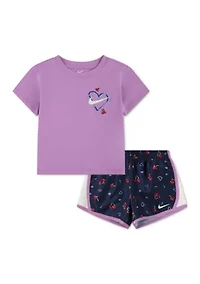 Girls 4-6 Cherry Graphic Shirt and Shorts Set