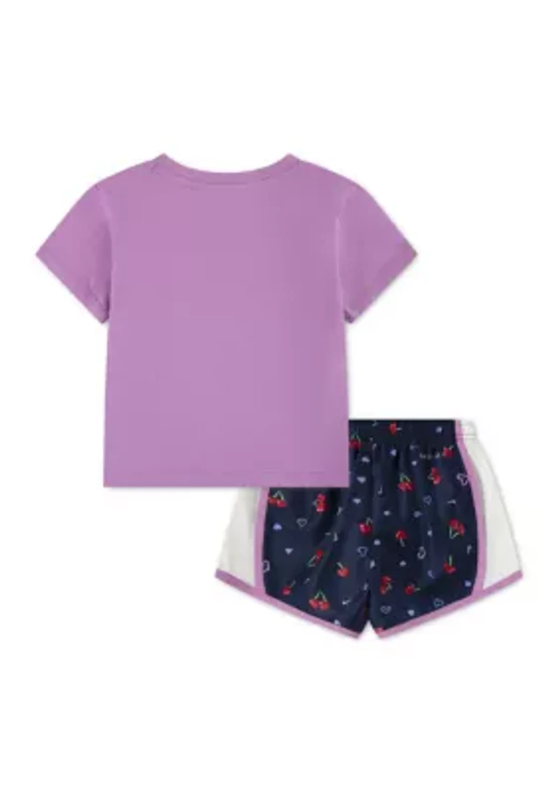 Girls 4-6 Cherry Graphic Shirt and Shorts Set