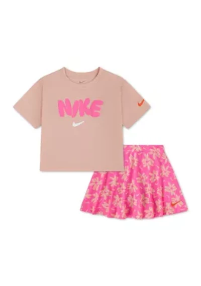 Girls 4-6 T-Shirt and Skort Set