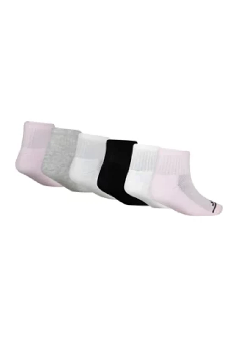 Girls Jordan Legend Ankle Socks - 6 Pack