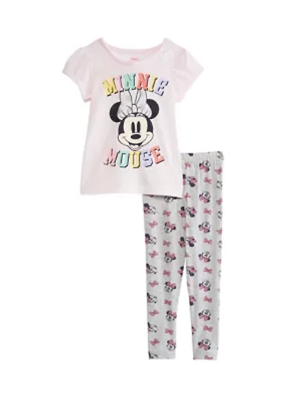 Girls 4-6x 2 Piece Graphic T-Shirt and Leggings Set
