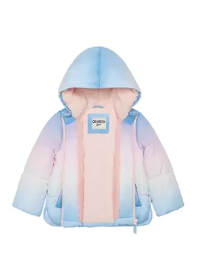 Girls 4-6 Ombre Puffer Coat