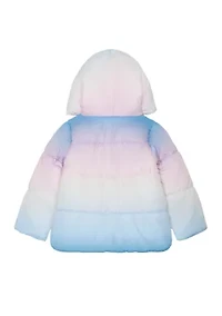 Girls 4-6 Ombre Puffer Coat