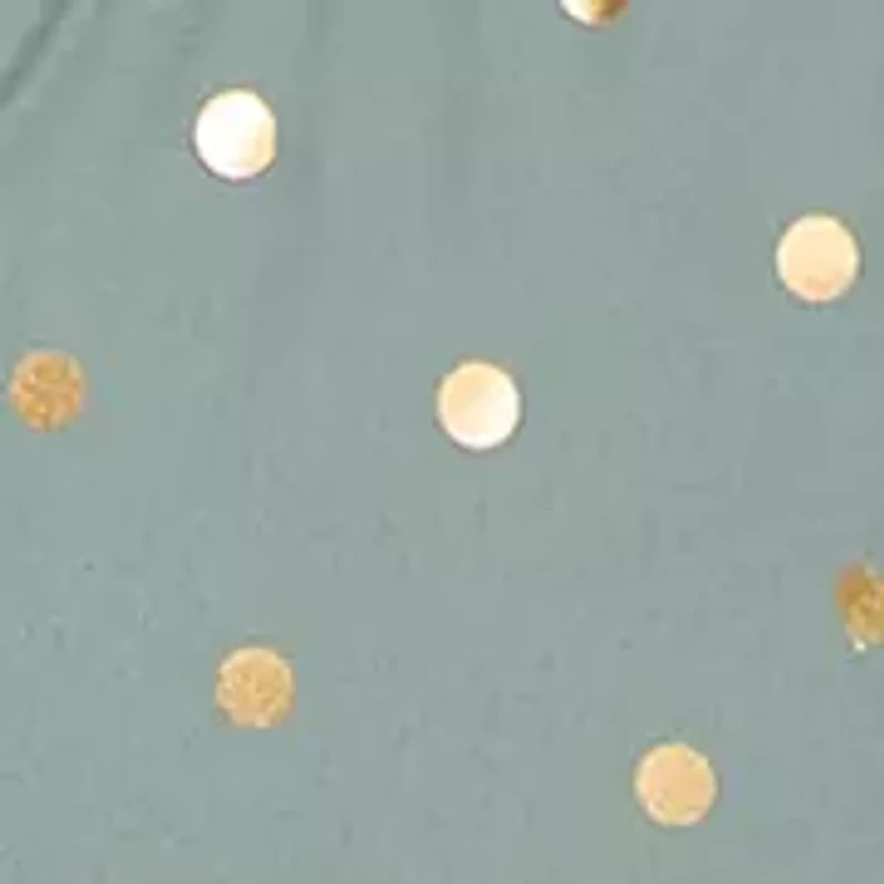 Girls 4-6 Foil Printed Puffer with Fur Coat