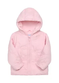 Girls 7-16 Bow Puffer Jacket