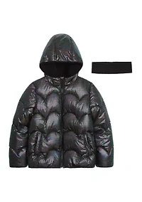 Girls 7-16 Weathertamer with Headband