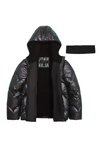 Girls 7-16 Weathertamer with Headband