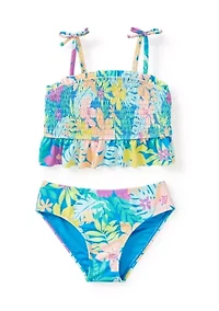 Girls 4-6x Bali Bliss Smocked 2-Piece Swimsuit