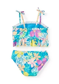 Girls 4-6x Bali Bliss Smocked 2-Piece Swimsuit