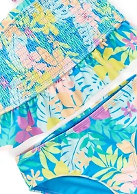 Girls 4-6x Bali Bliss Smocked 2-Piece Swimsuit