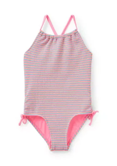 Toddler Girls Multi Stripe One-Piece Swimsuit