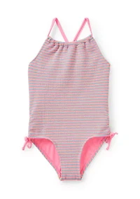 Toddler Girls Multi Stripe One-Piece Swimsuit
