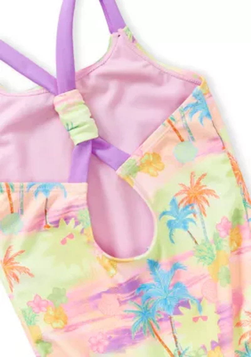 Girls 4-6x Hungtingon Sunset One-Piece Swimsuit
