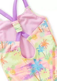 Girls 4-6x Hungtingon Sunset One-Piece Swimsuit