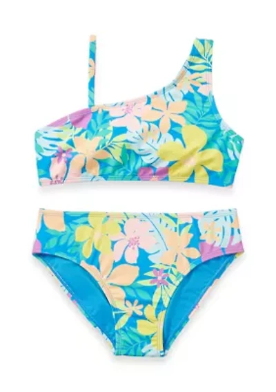 Girls 7-16 Tropical Two Piece Swimsuit