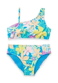 Girls 7-16 Tropical Two Piece Swimsuit