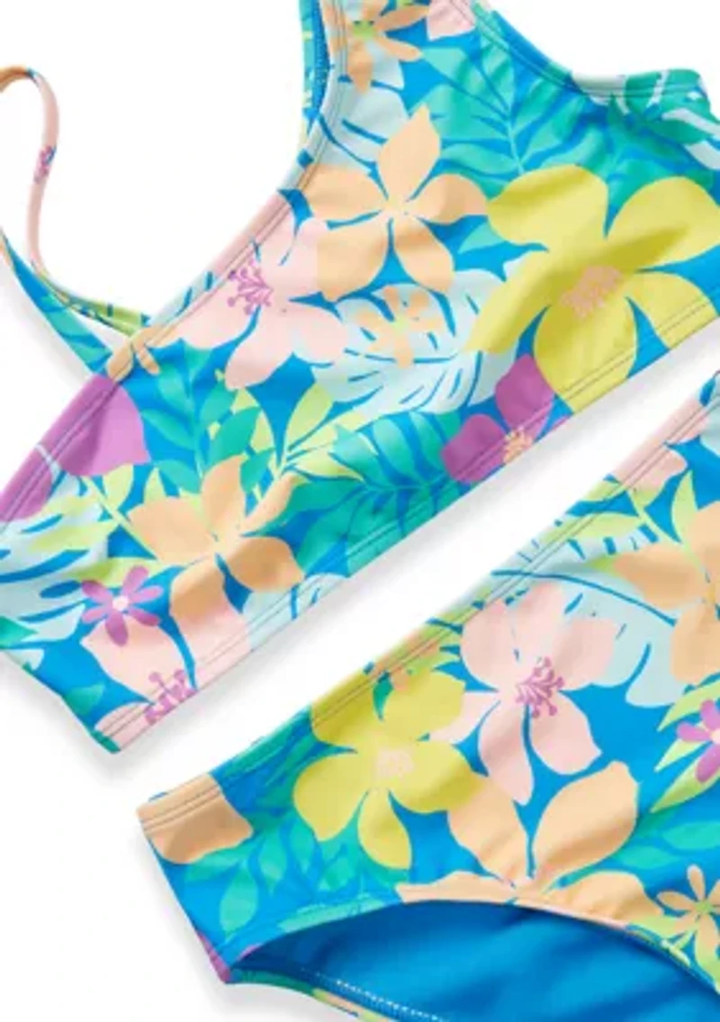Girls 7-16 Tropical Two Piece Swimsuit