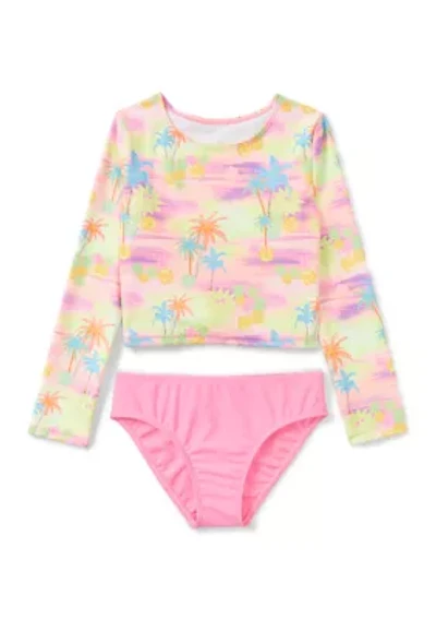 Girls 7-16 Surf Scenic 2-Piece Rashguard