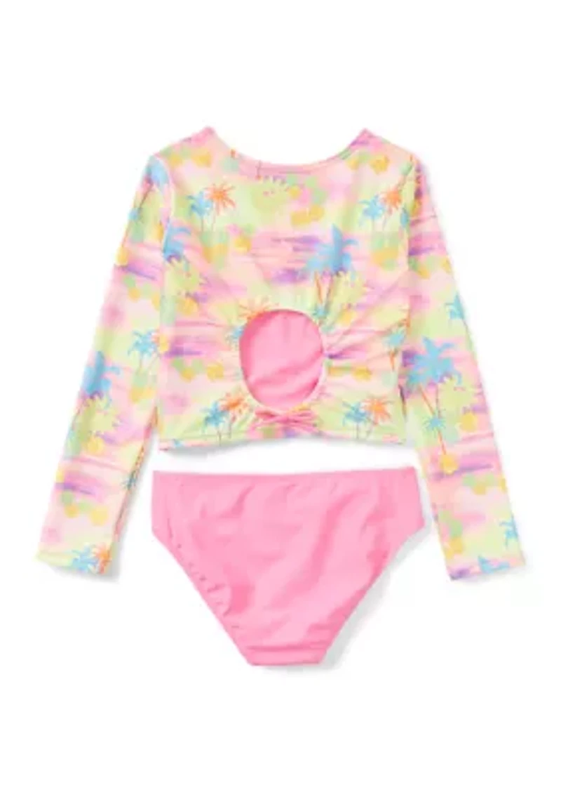 Girls 7-16 Surf Scenic 2-Piece Rashguard