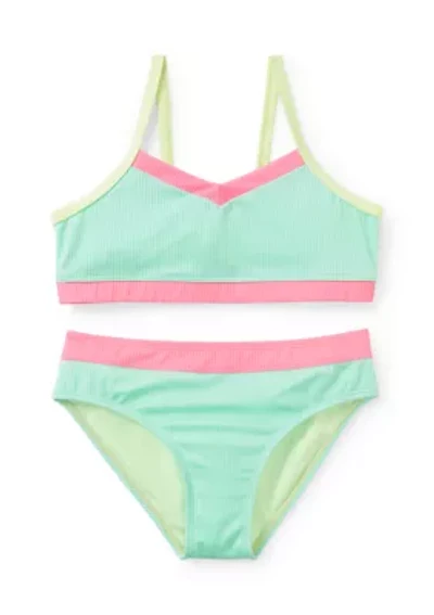 Girls 4-6x Color Block Swimsuit