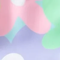 Girls 4-6x Lettuce Edge Printed Swim Set