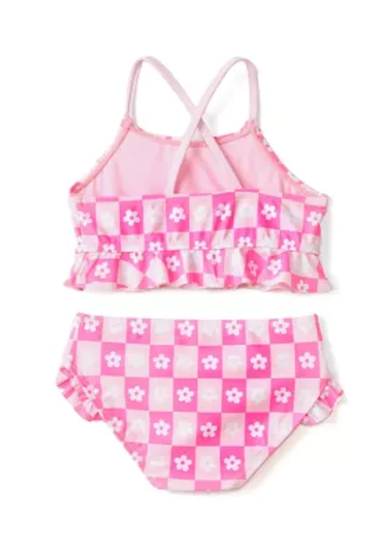 Girls 4-6x 2-Piece Printed Swimsuit