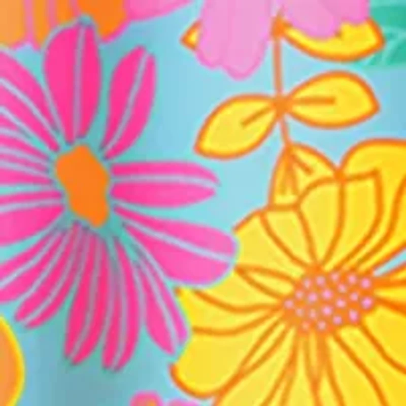 Girls 4-6x One Piece Darling Daisy Rashguard