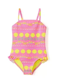 Girls 4-6x Printed One-Piece Swimsuit