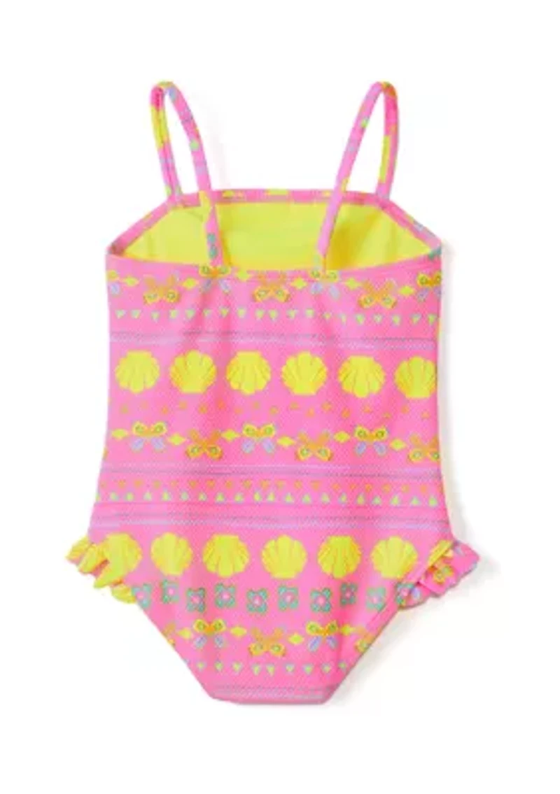 Girls 4-6x Printed One-Piece Swimsuit