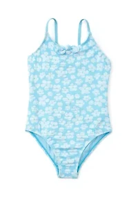 Girls 7-16 Sea Lilly Keyhole Cutout One Piece Swimsuit