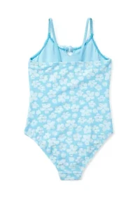 Girls 7-16 Sea Lilly Keyhole Cutout One Piece Swimsuit