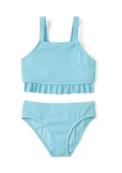 Girls 7-16 Printed Two Piece Swimsuit