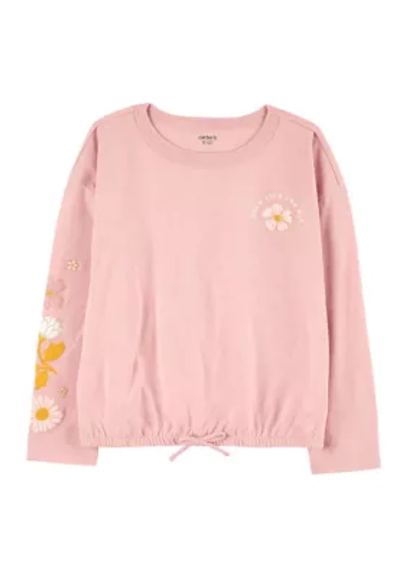 Girls 7-16 Long Sleeve Knit T-Shirt
