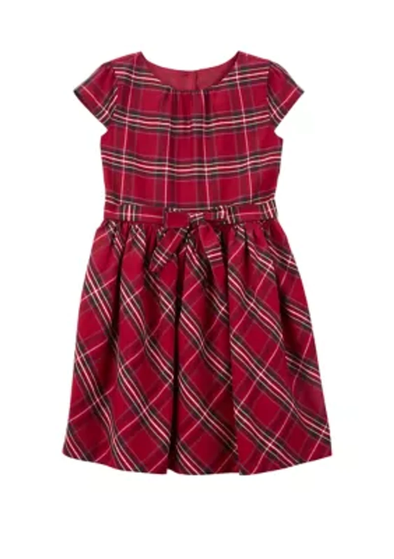 Girls 4-6x Plaid Dress