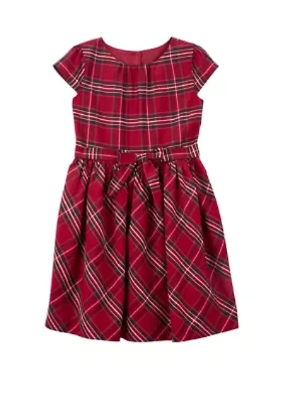 Girls 4-6x Plaid Dress