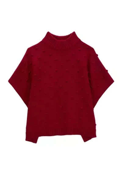 Girls 4-6x Poncho Sweater