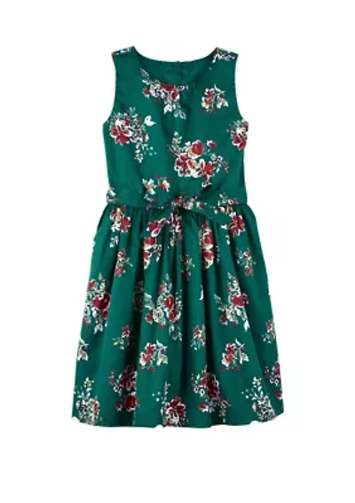 Girls 7-16 Floral Dress