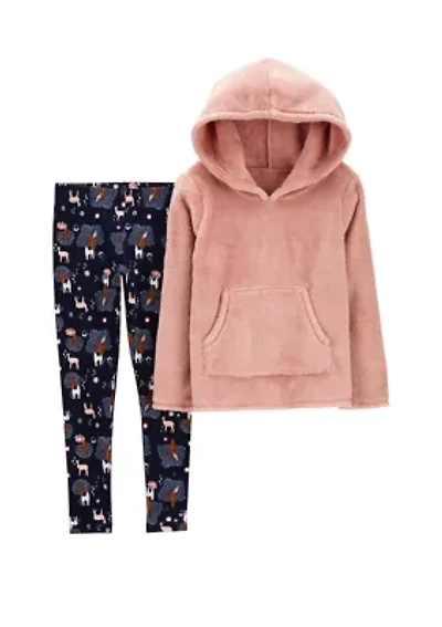 Girls 4-6x Pullover and Printed Leggings Set